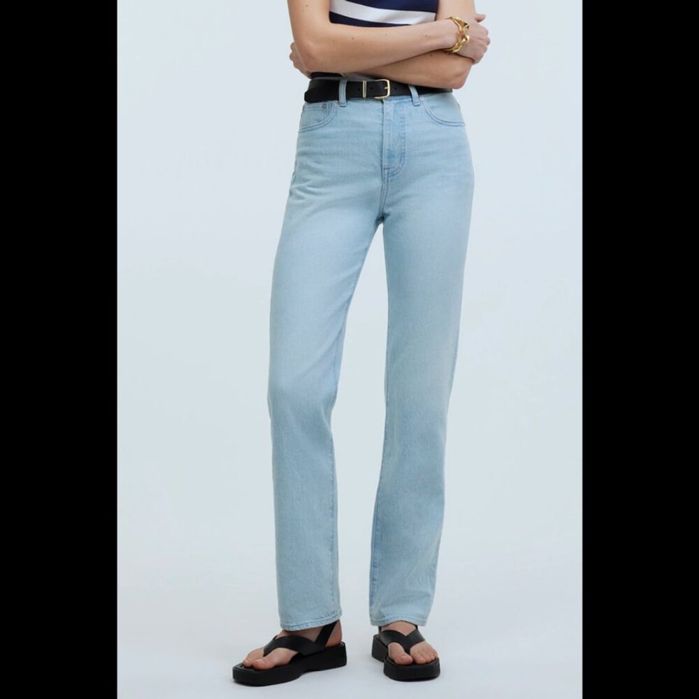 MADEWELL 90's Straight Jeans in Women's Size 30 Light Wash High Rise